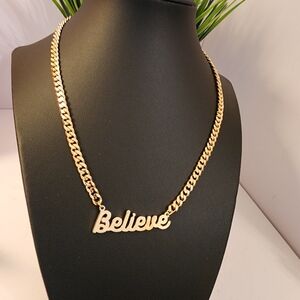 New 'Believe' Necklace
